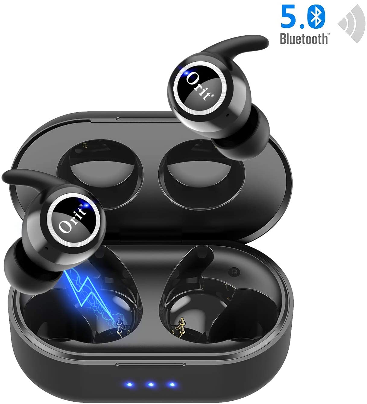  Auriculares Bluetooth para el cuello, batería de larga duración,  100 horas de reproducción, IPX5 impermeable, auriculares deportivos  inalámbricos Bluetooth, banda para el cuello Bluetooth con micrófono : Todo  lo demás