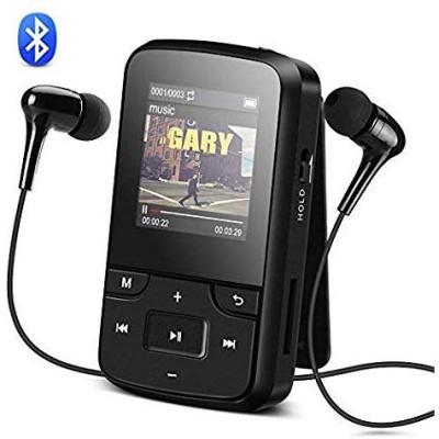  ZOOAOXO 64BG - Reproductor de MP3 Bluetooth 5.2 con pantalla  táctil completa de 2.4 pulgadas, reproductor de música portátil con  altavoz, calidad de sonido de alta fidelidad, libro electrónico, reloj  despertador